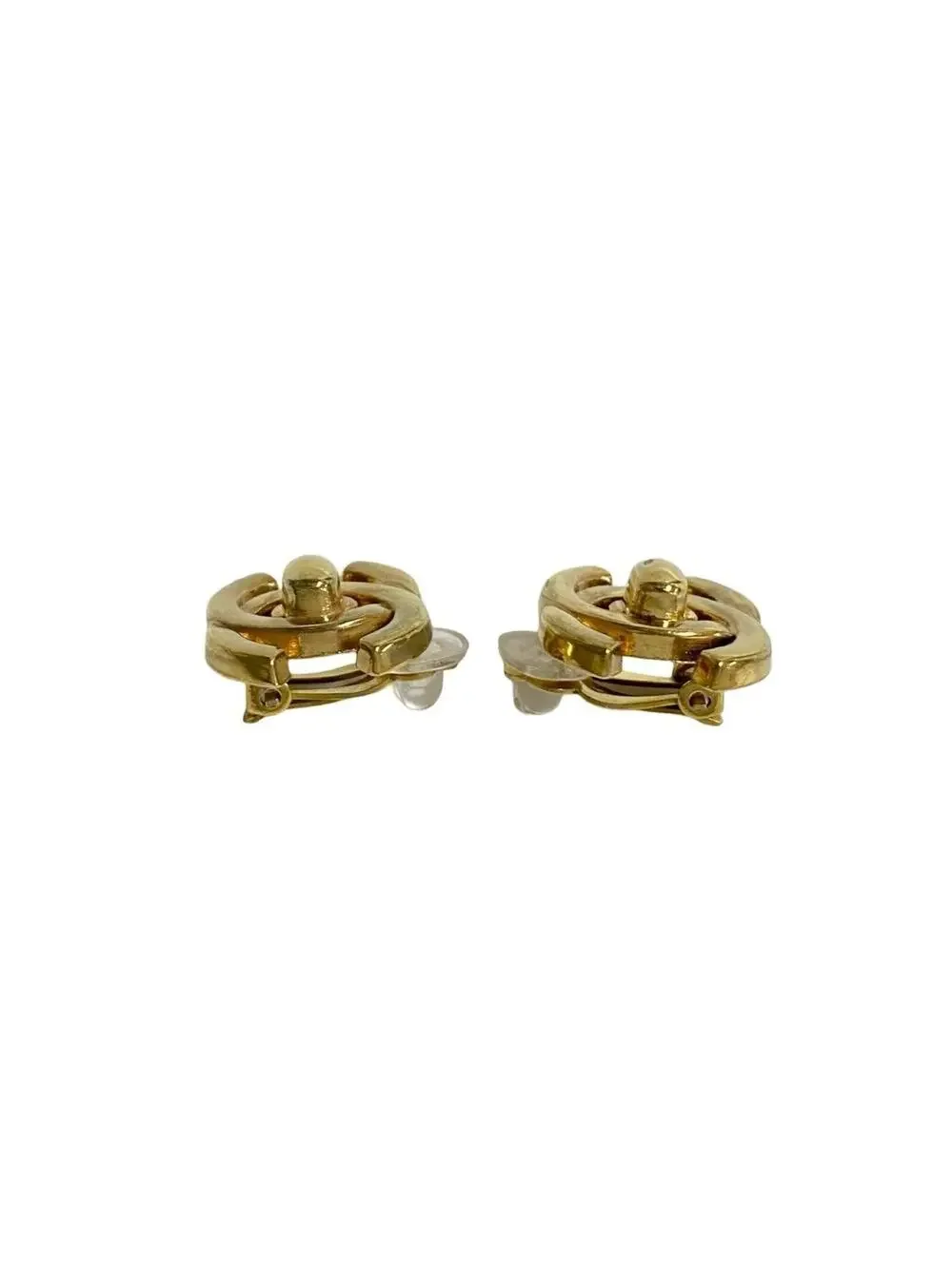 Chanel Cc Logo Clip-On Earrings Metal #208809C10B